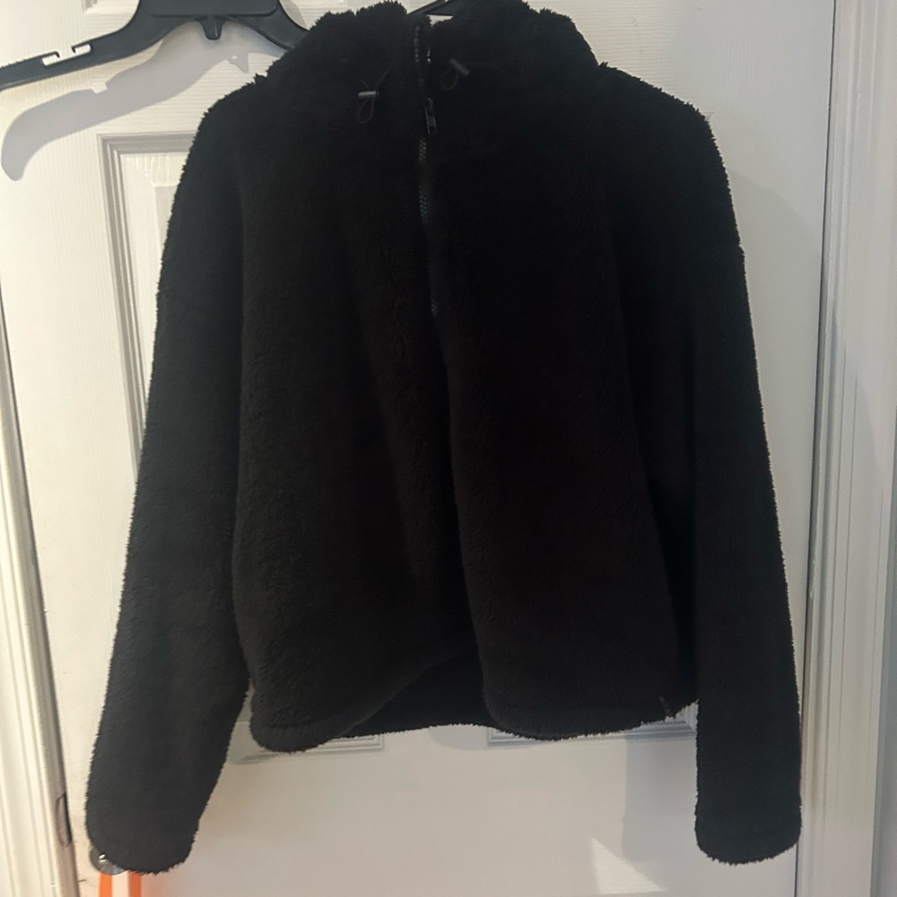 PINK Victoria's Secret Black Fleece Jacket